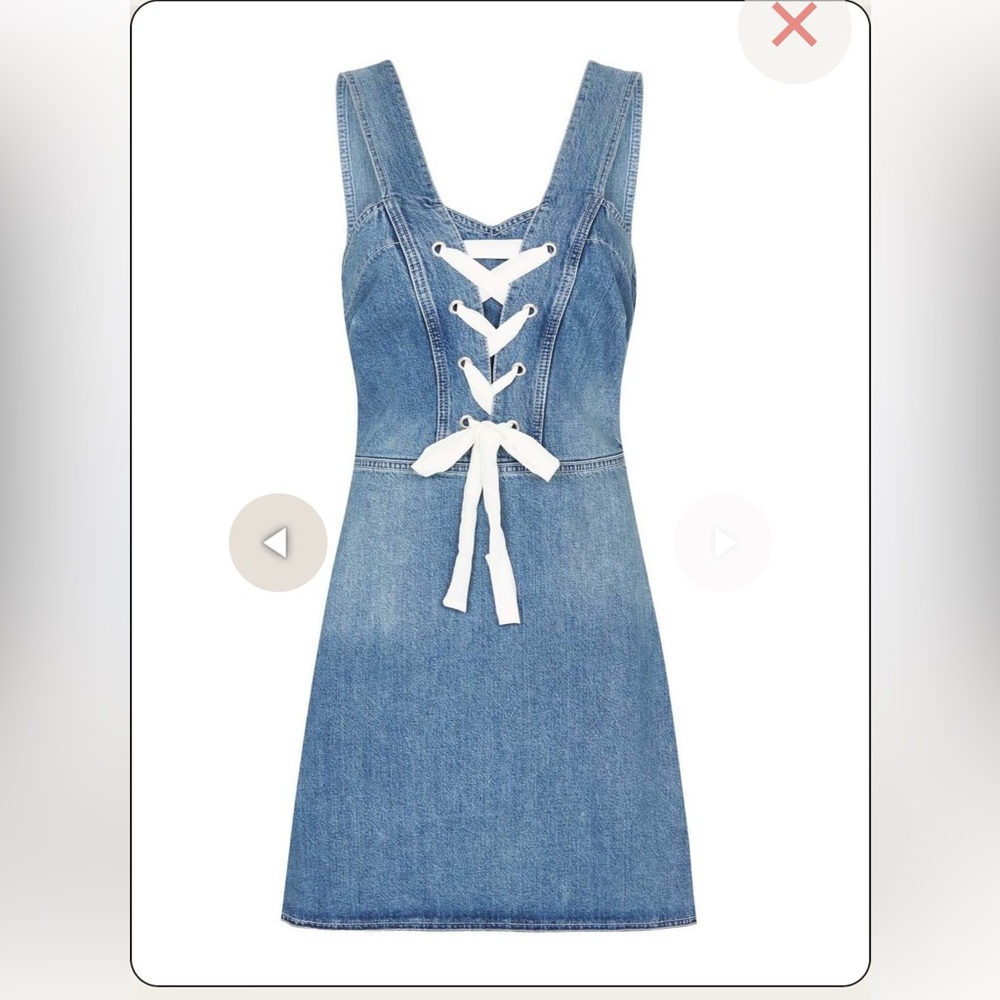 NWT PAIGE Tula Denim Dress in Nolita - Size L in excellent condition! - Picture 3 of 6